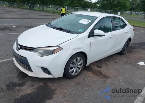 2014 Toyota Corolla Le z USA, uszkodzony, nr VIN 2T1BURHE5EC130693